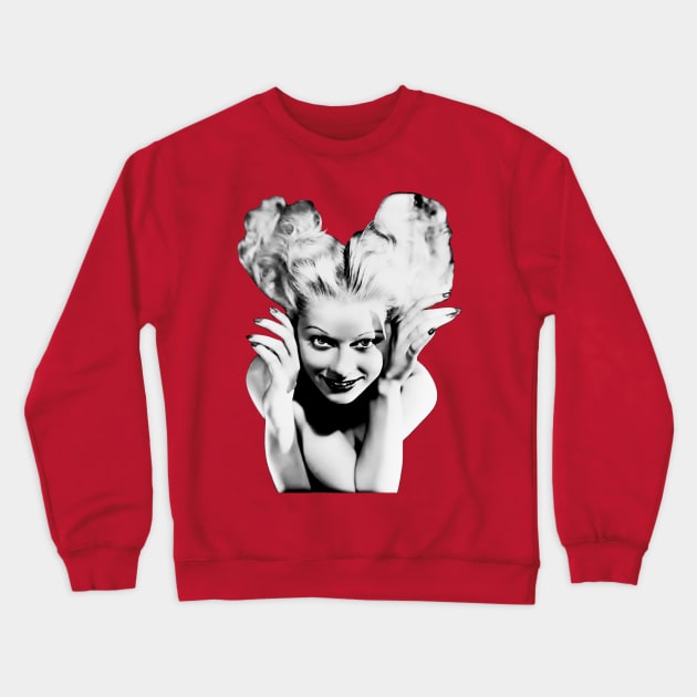 Lucille Ball B&W Crewneck Sweatshirt by CoolMomBiz